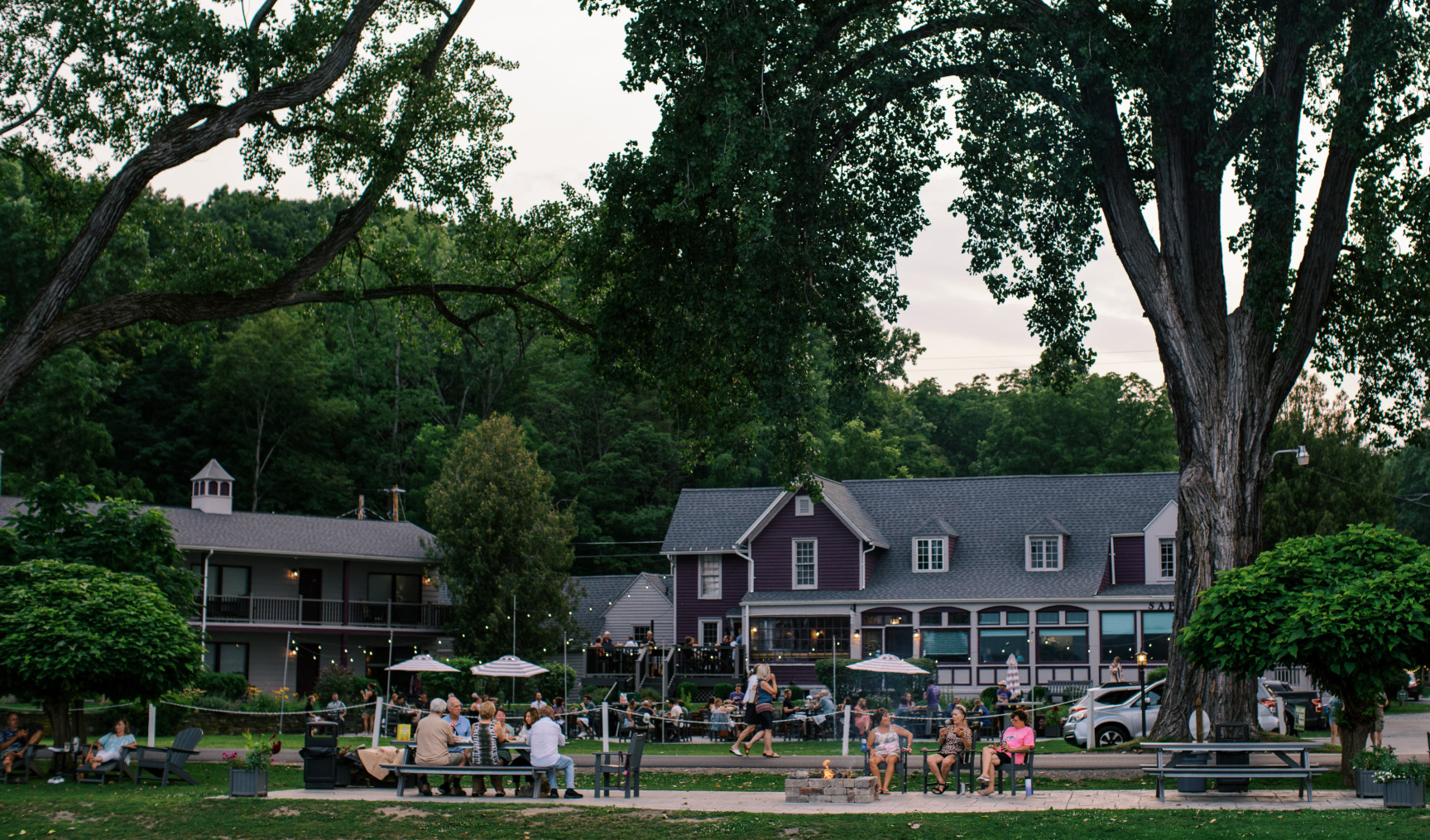 Plum Point Lodge at Dusk