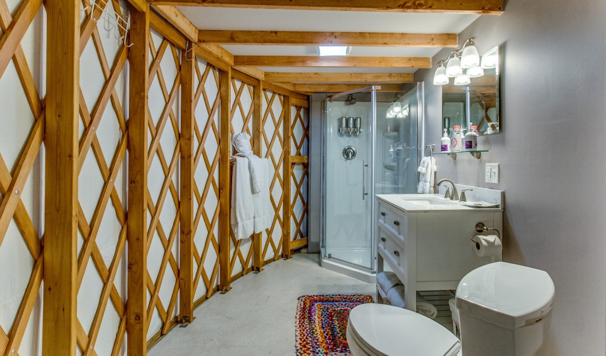Yurt bathroom