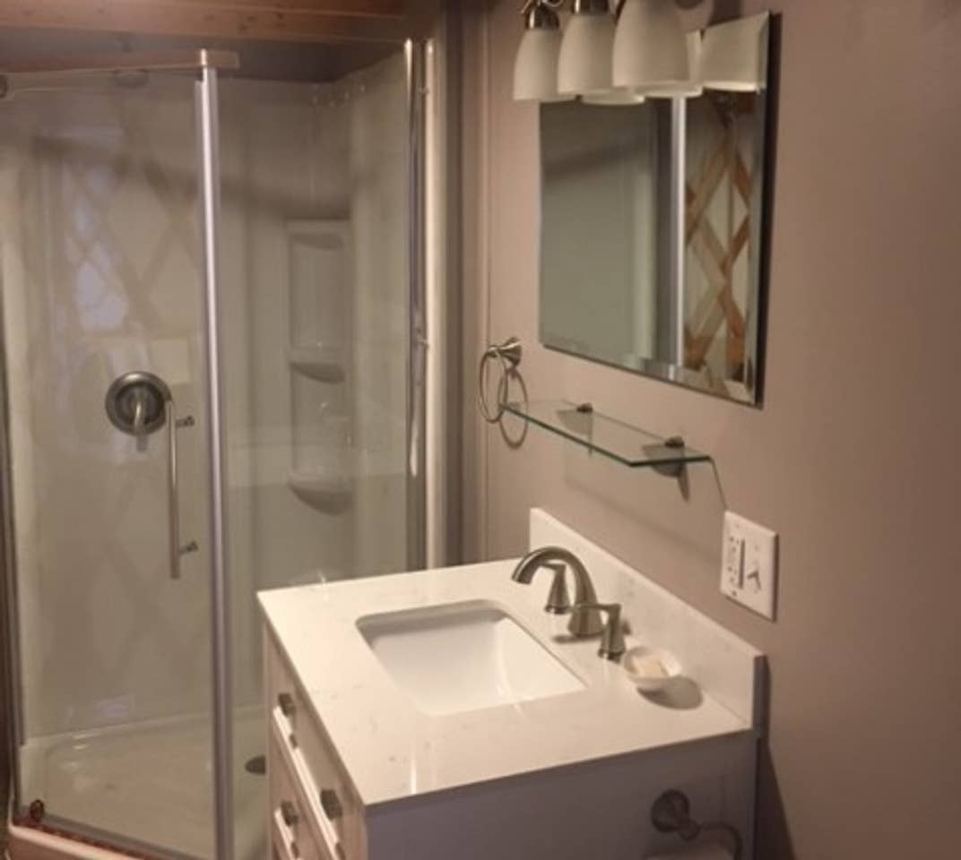 Yurt bathroom